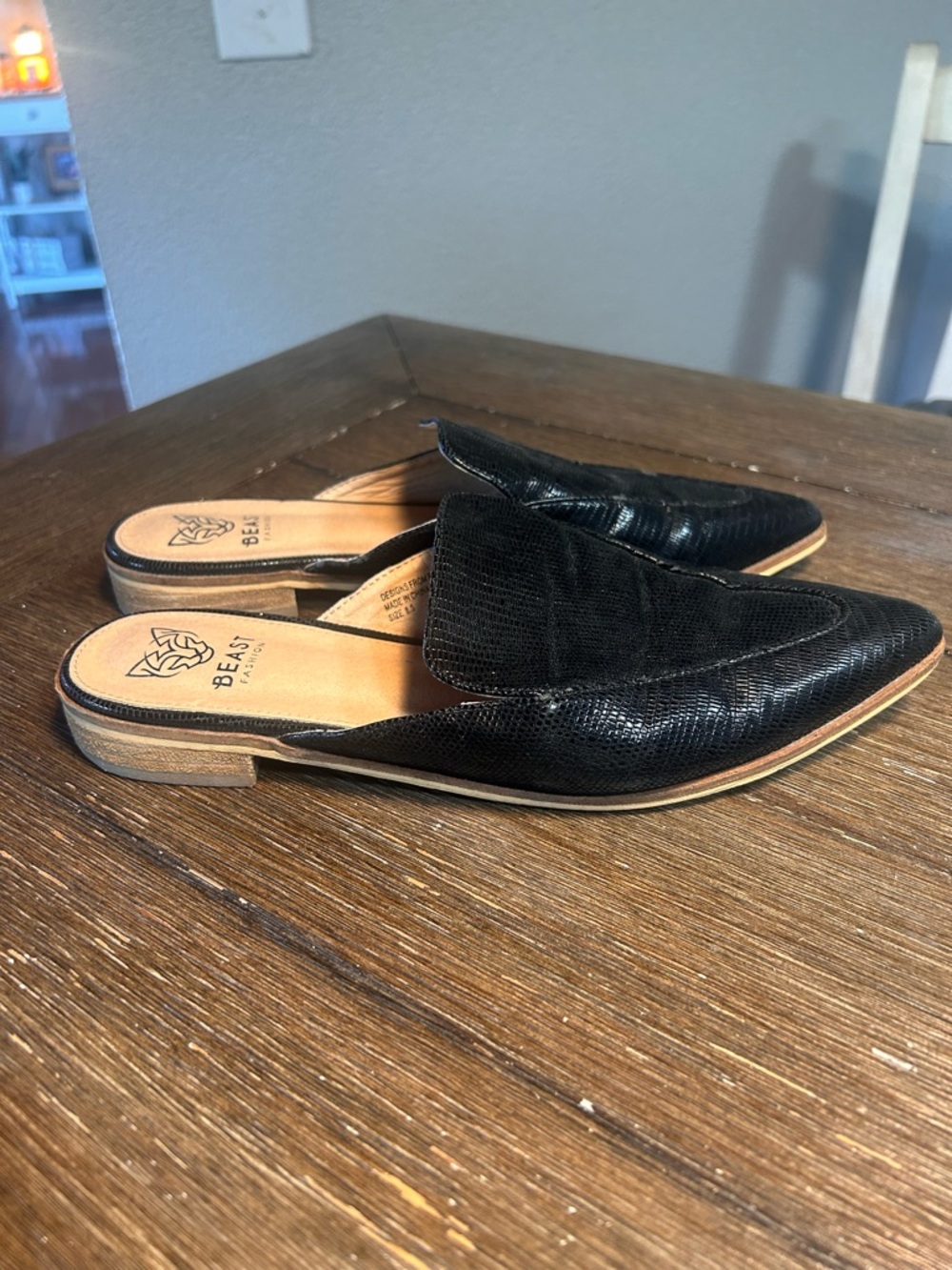 Beast Fashion black mules size 8.5 - Picture 4 of 8